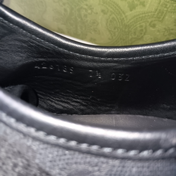 Gucci GG Canvas Low 'Grey Black - Picture 11 of 12